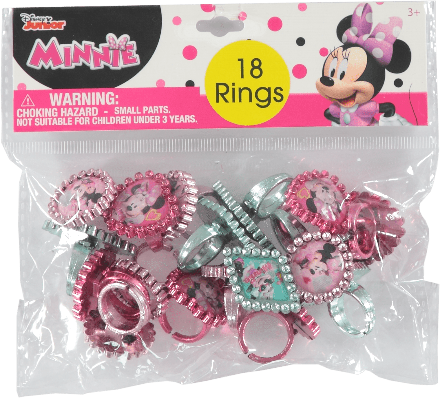 Minnie Mouse Party Rings, 18 Piece Party Favors - Walmart.com